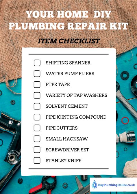 10 Must Have Items In Your Home Diy Plumbing Repair Kit Blog