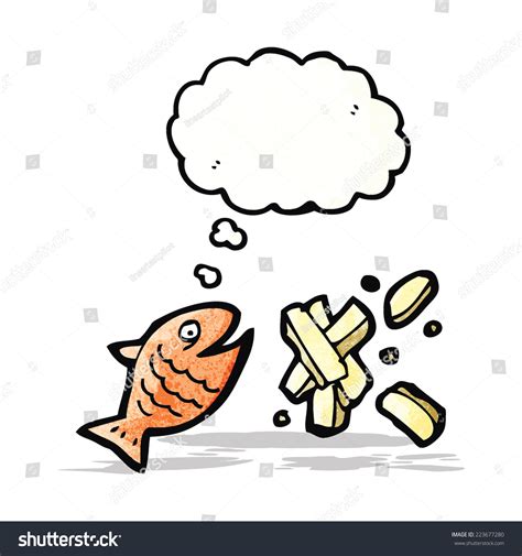 Fish Chips Cartoon Stock Vector (Royalty Free) 223677280 | Shutterstock