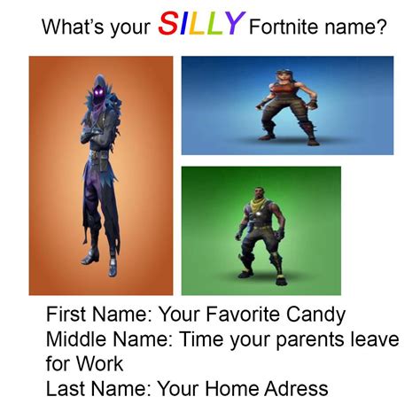 Whats Your Silly Fortnite Name Rdankmemes