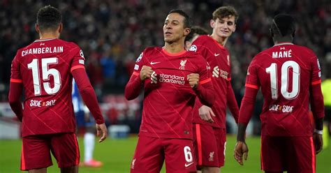 Liverpool Porto Thiago And Salah Guide Reds To Victory In Group B