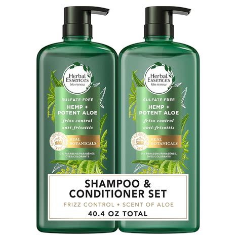 Herbal Essences Biorenew Potent Aloe Hemp Shampoo And Conditioner Bundle