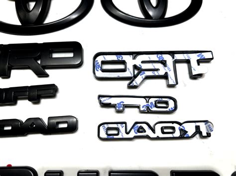 Brand New Overlay 2014 2024 Toyota Trd Off Road Matte Black Emblem Kit