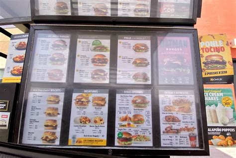 Menu At Carl S Jr Restaurant Ciudad Apodaca Sendero Apodaca