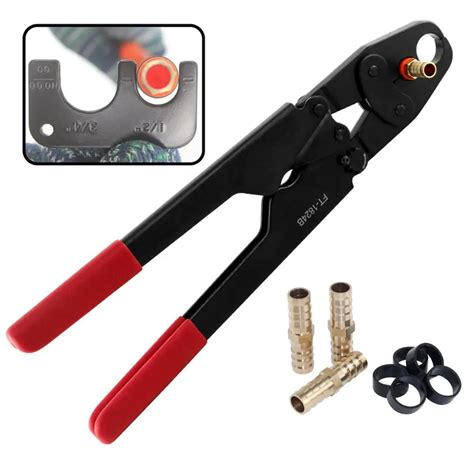 1 2 Inch And 3 4 Inch Combo Pex Pipe Crimping Tool Copper Crimp Ring Tool With Go No Go Gauge