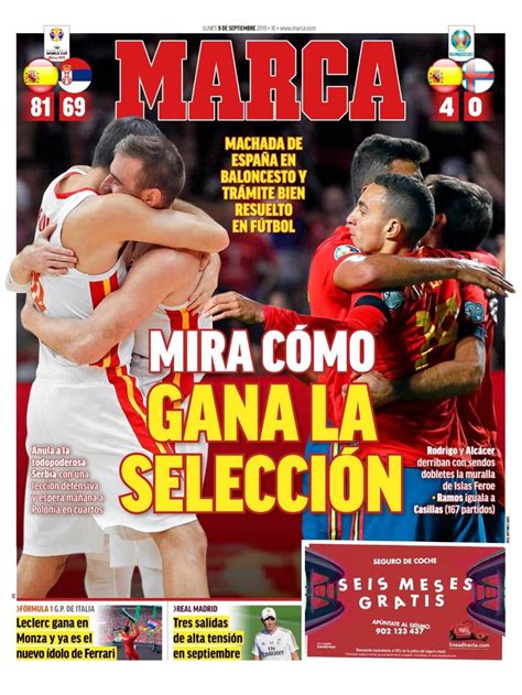 La Portada Del Diario Marca 09 09 2019