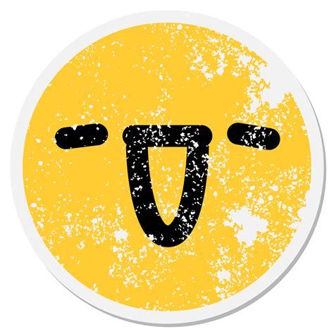 very happy face circular sticker 45320844 PNG