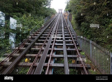 The Babbacombe Cliff Railway In Babbacombe Torquay England Stock