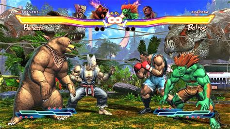 Kuma Heihachi Vs Blanka Balrog Hardest AI Street Fighter X