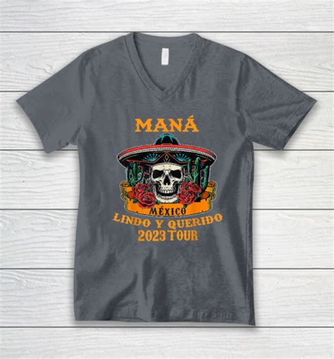 Mana Mexico Lin Do Y Querido V Neck T Shirt Tee For Sports