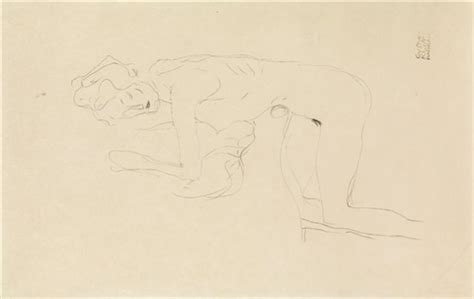 Kneeling Nude Facing Left Par Gustav Klimt Sur Artnet