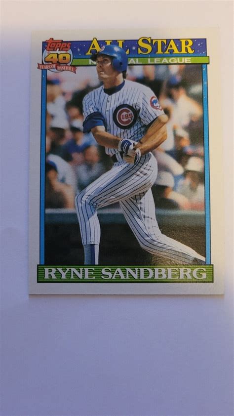 1991 TOPPS RYNE SANDBERG ALL STAR 398 NM EBay