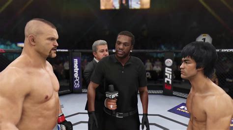 Chuck Liddell Vs Bruce Lee EA Sports UFC 3 CPU Vs CPU YouTube