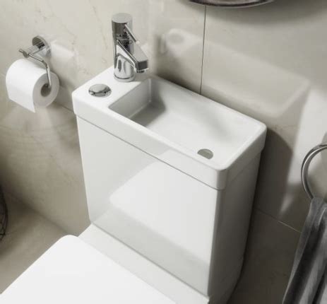 Discover design with sink built into toilet - Fohome