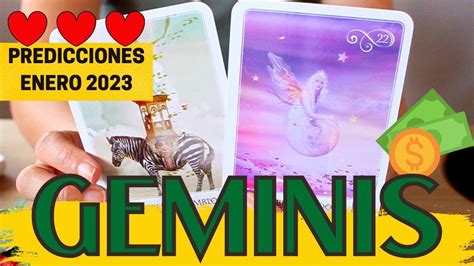 Geminis ♊️ Prediccion Enero 2023 ️ Muy Pronto Te DirÁ Esto 🌈 ️ Tarot Youtube