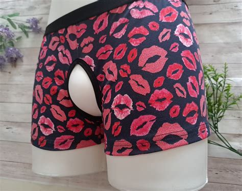 Extreme Open Crotchless Lingerie For Men Uncensored Boxer Briefs Etsy