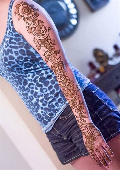 Full Arm Henna Tattoo Designs Background Wallpaper