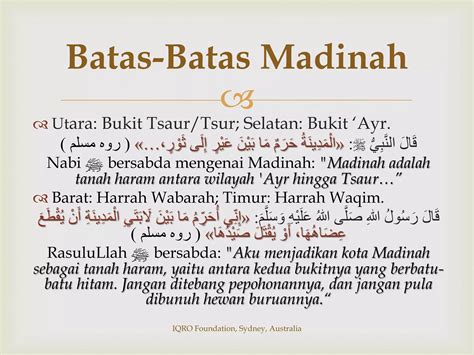 Sirah Nabawiyah Sekilas Madinah Ppt