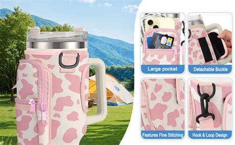 Amazon Yeecase Printing Water Bottle Carrier Bag For Stanley