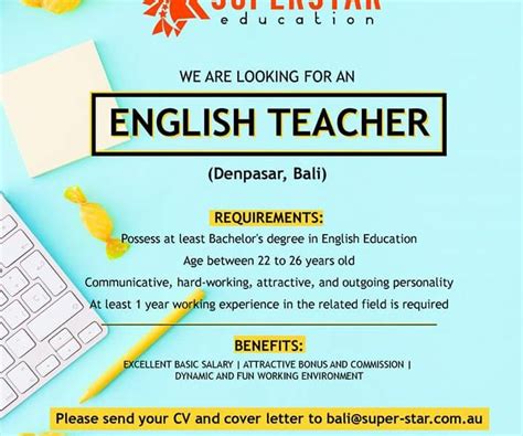 JOB VACANCY Pendidikan Bahasa Inggris Undiksha