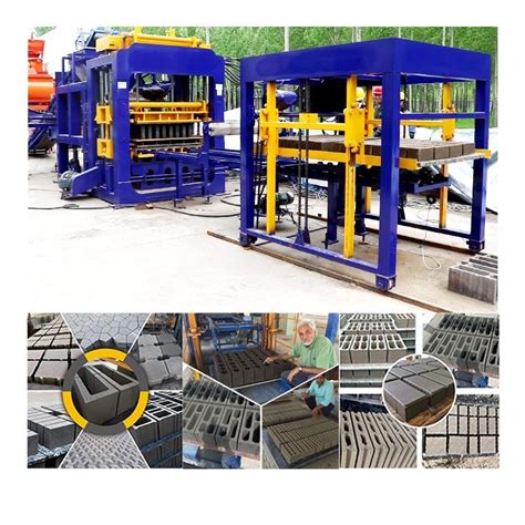 Qt10 15 Concrete Vibrated Cement Block Moulding Making Machinery