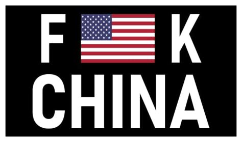 Amazon Fuck China Sticker Made In USA Multiple Sizes To Fit A