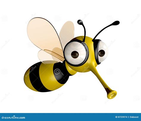 Funny Bee Stock Illustration Illustration Of Sting Dimensional 8725974