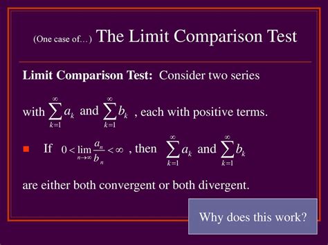 Tests For Convergence Pt Ppt Download