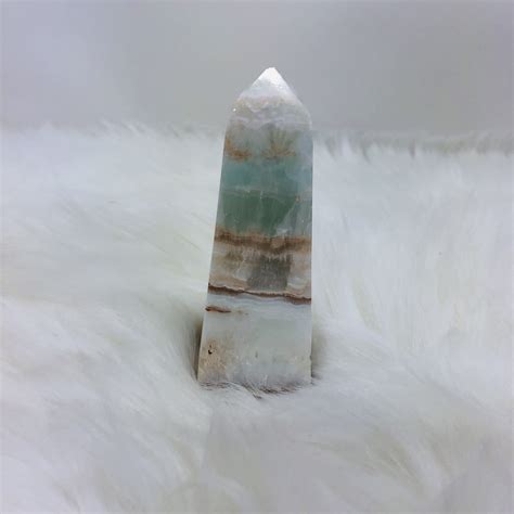 Caribbean Calcite Crystal Tower - 4.5" - Nitjuan Designs