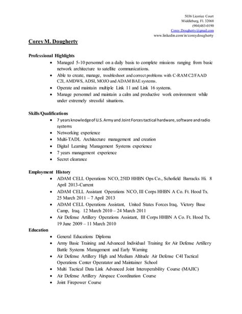 Dougherty Corey Resume Pdf