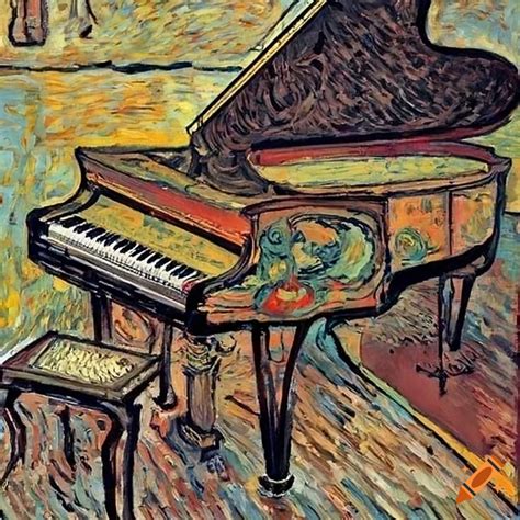 Vincent Van Gogh S Painted Grand Piano