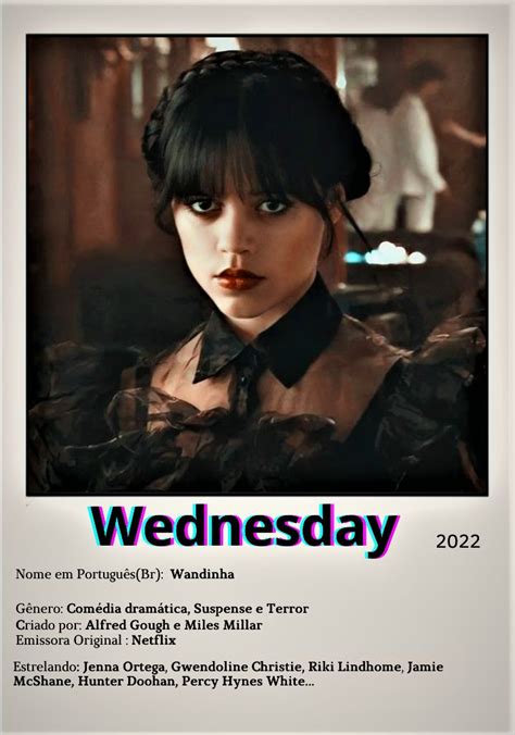 Wednesday 2022 Polaroid Minimalist Poster en 2024 Séries tv