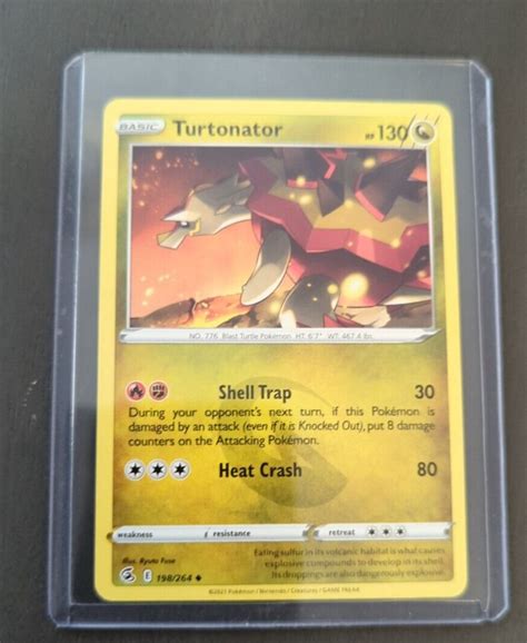 2021 Turtonator 198264 Pokemon Tcg Dragon Type Card Ebay