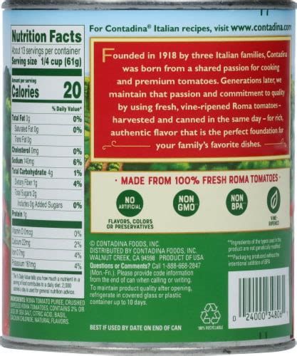 Contadina® Crushed Tomatoes With Italian Herbs 28 Oz Frys Food Stores