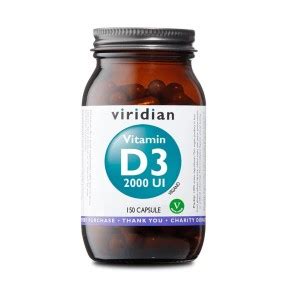 Vegan Vitamin Food Supplement Viridian Vitamin D Iu Capsules