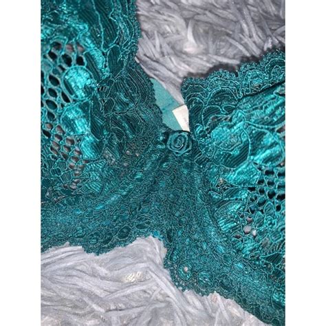 Victoria S Secret Lace Emerald Green Bra Gem