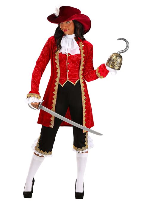 Deluxe Captain Hook Womens Costume Pirate Costumes