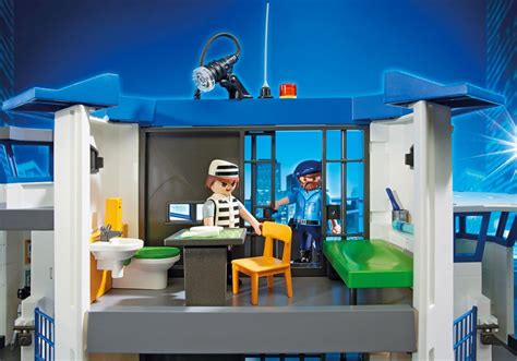 Playmobil City Action 6872 Pas Cher Commissariat De Police Avec Prison