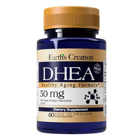 Comprar Dhea 50mg 60 Cápsulas Earth s Creation Vitaminas Brasil