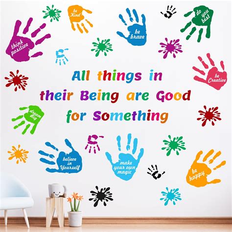 Kasubeso Colorful Inspirational Quotes Wall Stickers,Positive India | Ubuy