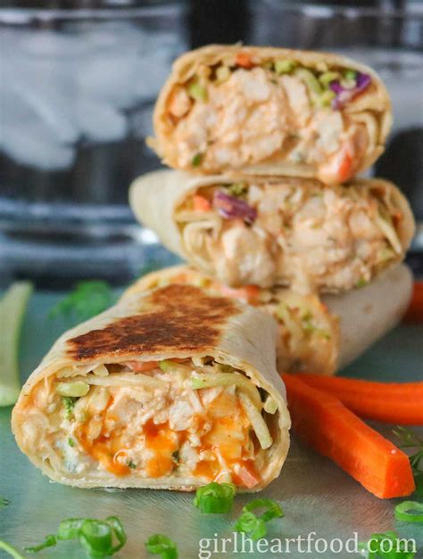 Buffalo Chicken Wrap Girl Heart Food®