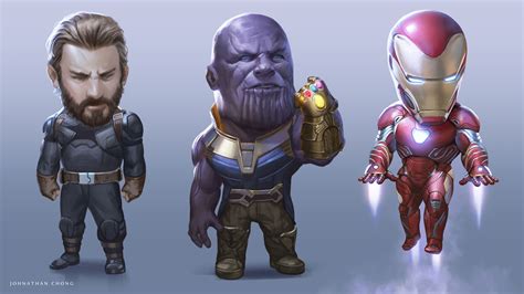 Captain America Thanos Iron Man Avengers Infinity War Artwork Hd