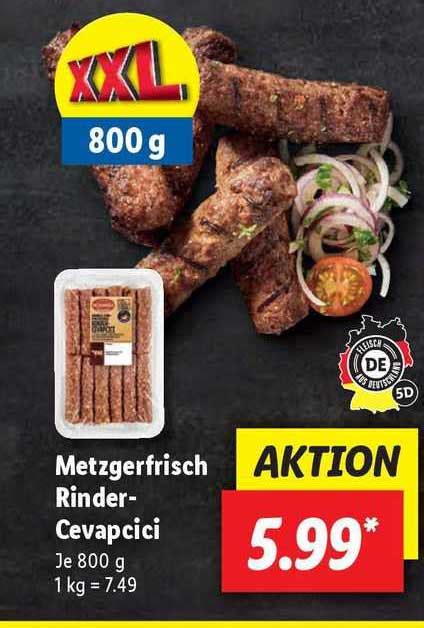 Metzgerfrisch Rinder Cevapcici Angebot Bei Lidl 1Prospekte De