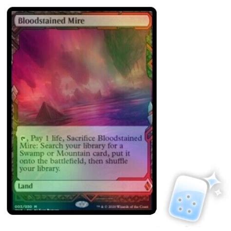 Foil Bloodstained Mire Zendikar Rising Expeditions Magic Mtg Mint Card