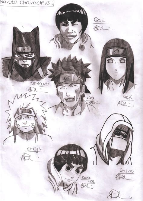 Naruto Shippuden Characters 2 by gaara240497 on DeviantArt