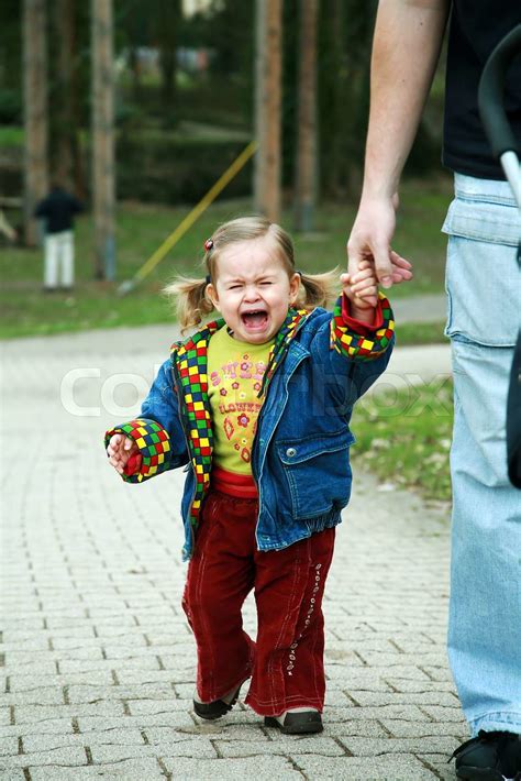 crying child stock image colourbox
