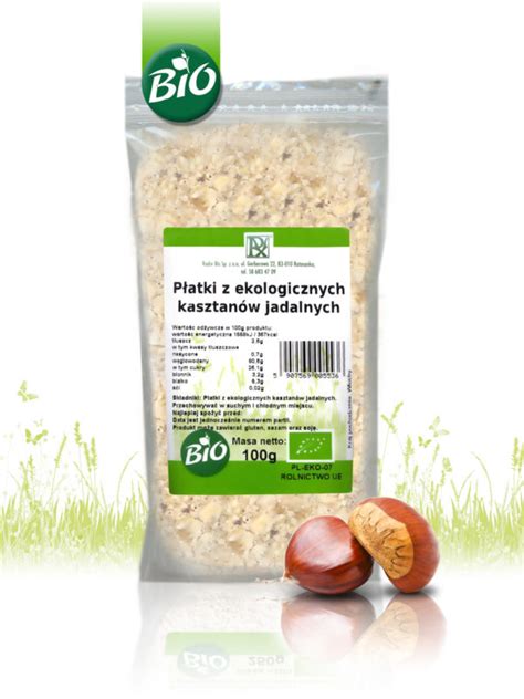 Eco chestnut flakes Radix Bis Żywność naturalna