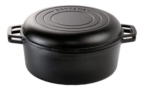 Panela de ferro fundido dutch oven para assar pão tampa de