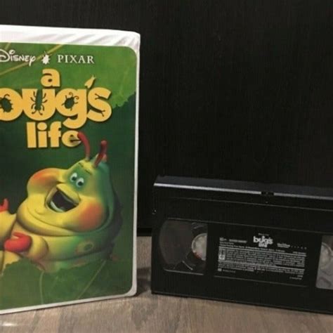 Disney Media Disney Pixar A Bugs Life Vhs Tape With Clamshell