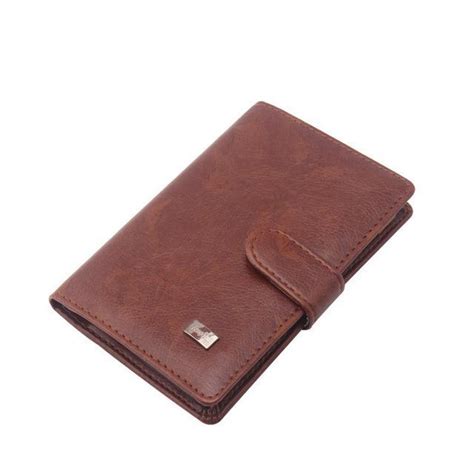 Pu Leather Passport Cover Men Wallet Meatless Movement