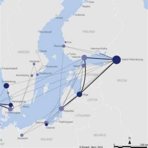 Baltic Sea containerized traffic in 2011 | Download Scientific Diagram